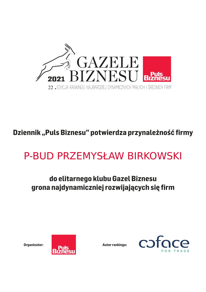 P-BUD Finalista Konkursu Modernizacja roku 2013