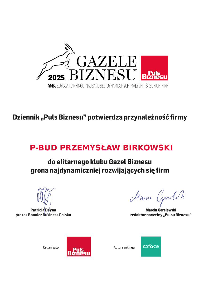 P-BUD Finalista Konkursu Modernizacja roku 2013